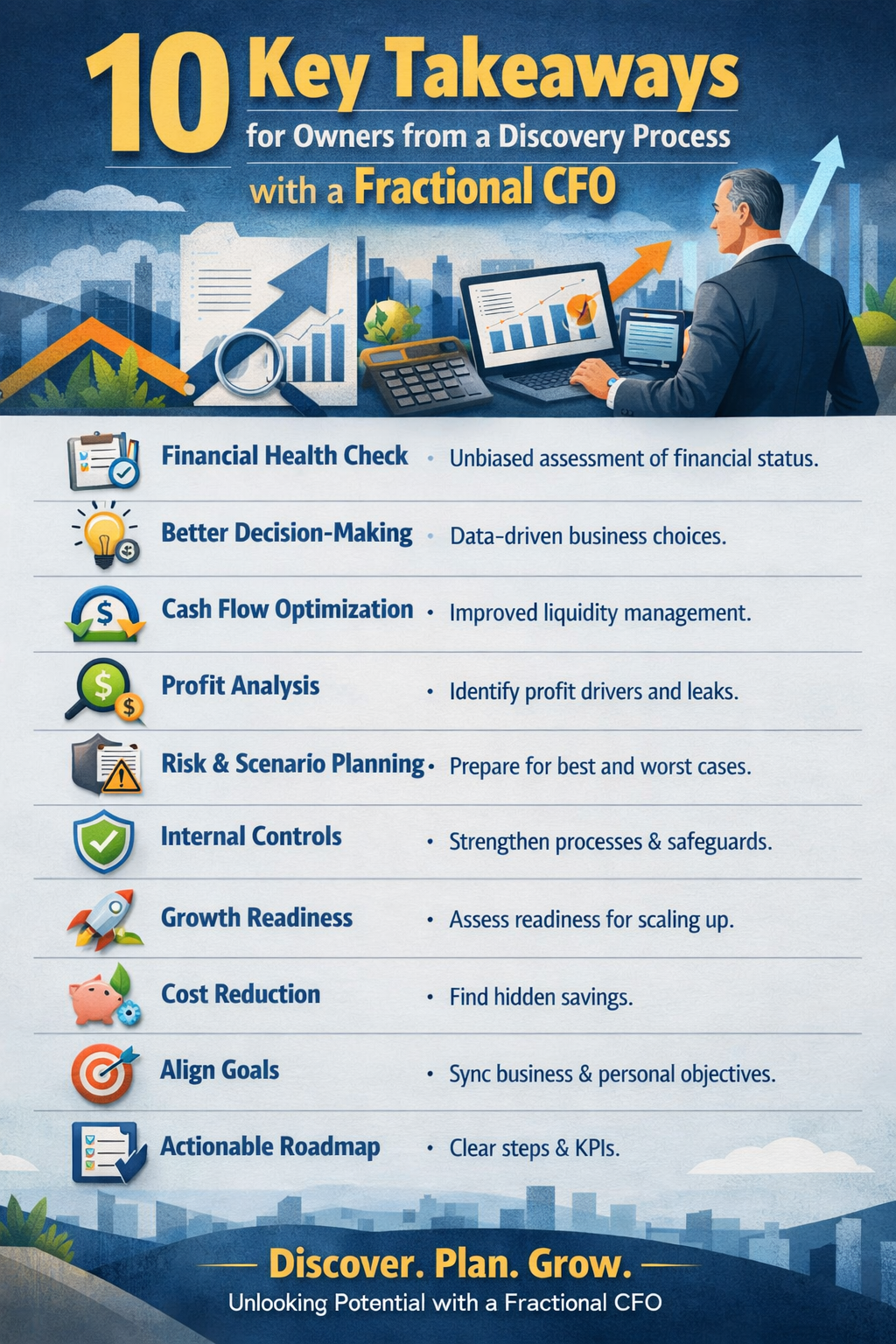 10 Key Benefits of a Fractional CFO Discovery Process