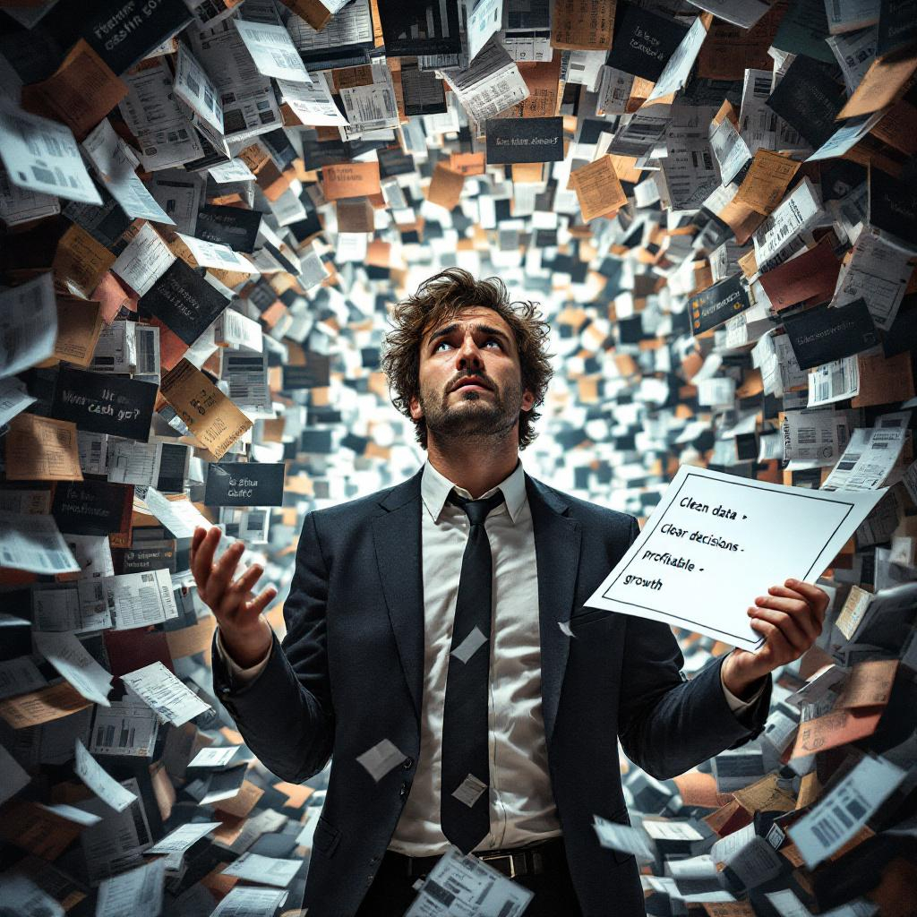 Business owner reviewing cash flow with a fractional CFO