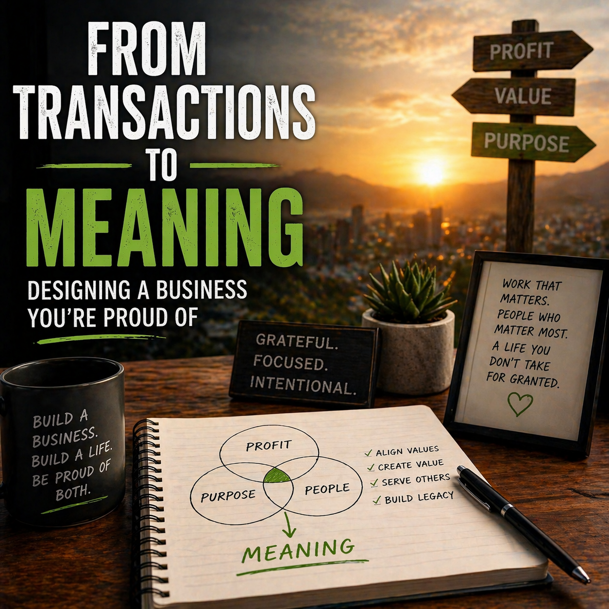 building a meaningful business with alignment of purpose profit and long term value