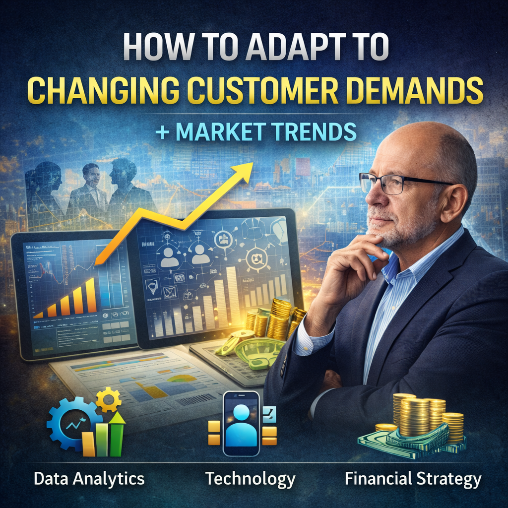 adapt to changing customer demands with data analytics, technology, and financial strategy