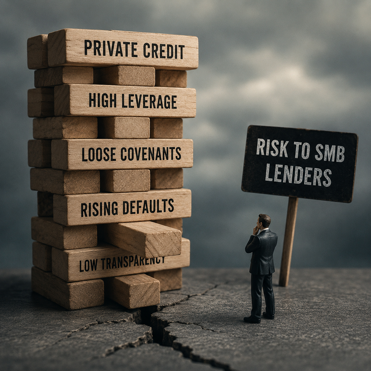 private credit risks affecting SMB lenders with rising debt pressure and tightening business financing conditions